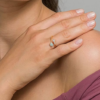 14K Gold Plated Adjustable Created Opal Rings | Stacking Rings | Gold Rings for Women. - Image 2